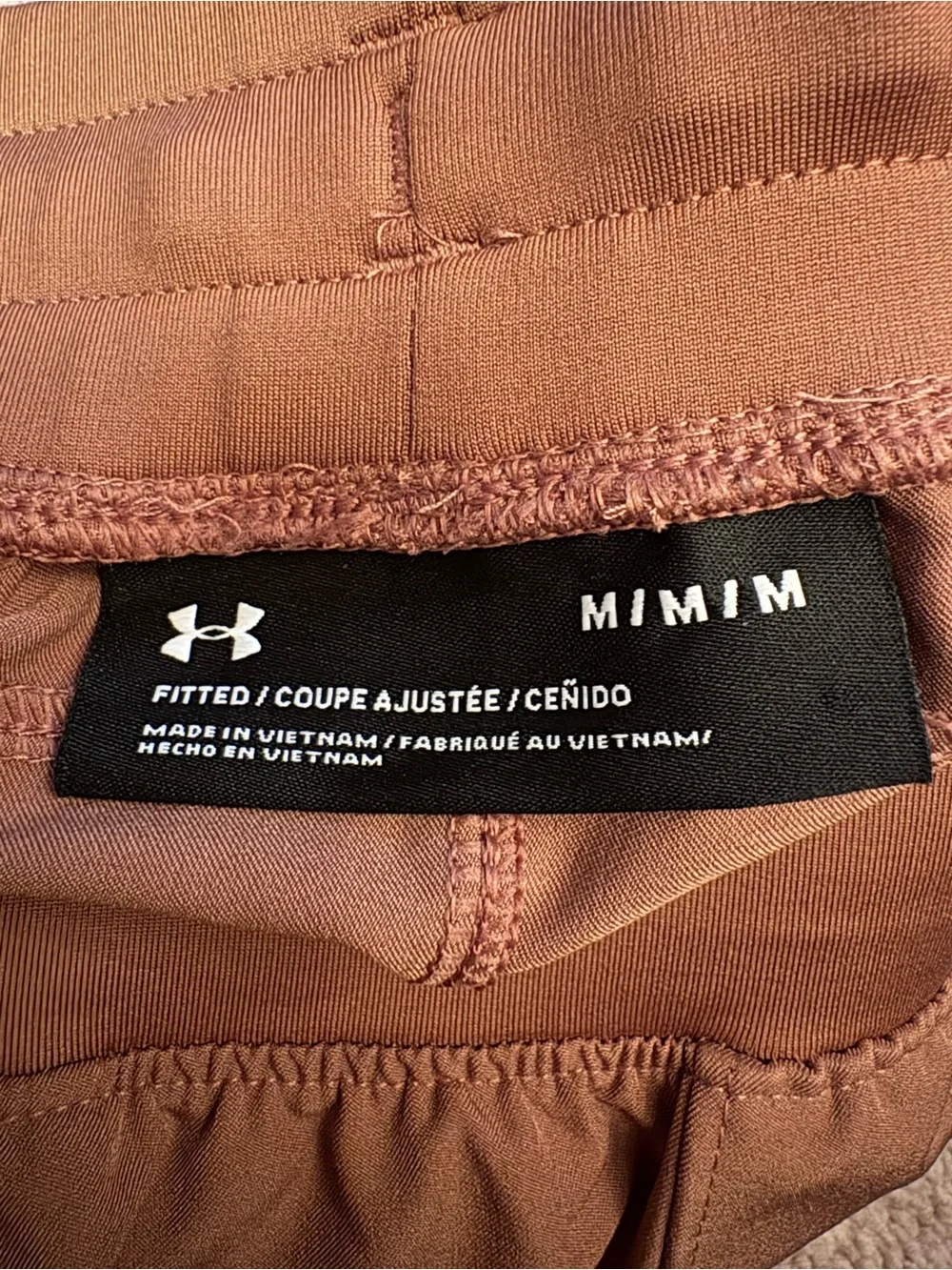 Under Armour Men's Brown Tech Jogger Pants with Black Accents